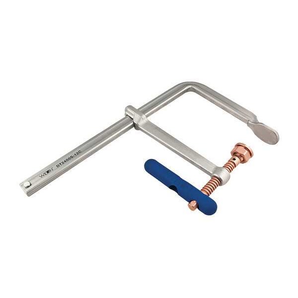 แคลมป์ตัวซีแบบตีขึ้นรูป BESSEY CDF408CHV – ขนาดคอ 8" x 5" ชุบทองแดง สีเหลืองสะท้อนแสง