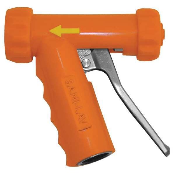 SaniLav Pistol Grip Spray Nozzle, 3/4 in Female, 150 psi, 7 gpm