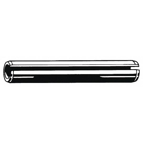 Zoro Select Spring Pin, Sltd, 3/16inx2-1/2in, Pln, PK50 U39100.018.0250