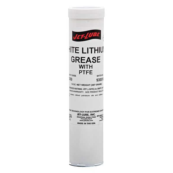 JetLube Grease, 14 Oz., Cartridge, White, NSF H2 50350 Zoro