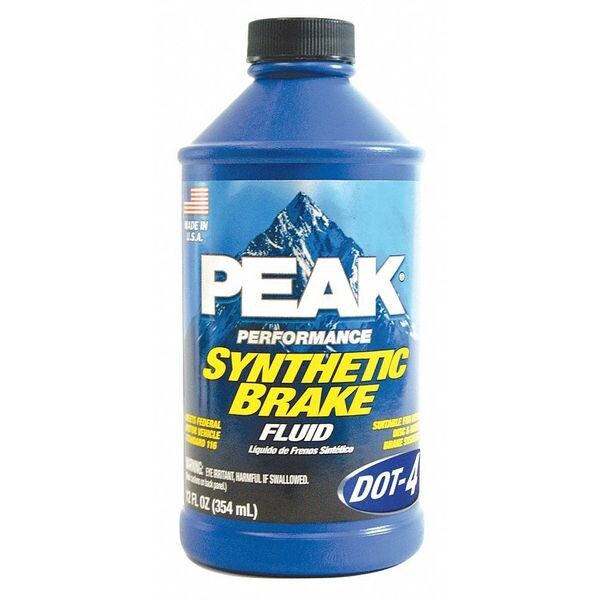 Peak 12 oz. Synthetic Brake Fluid Plastic Bottle PBF012D4 Zoro