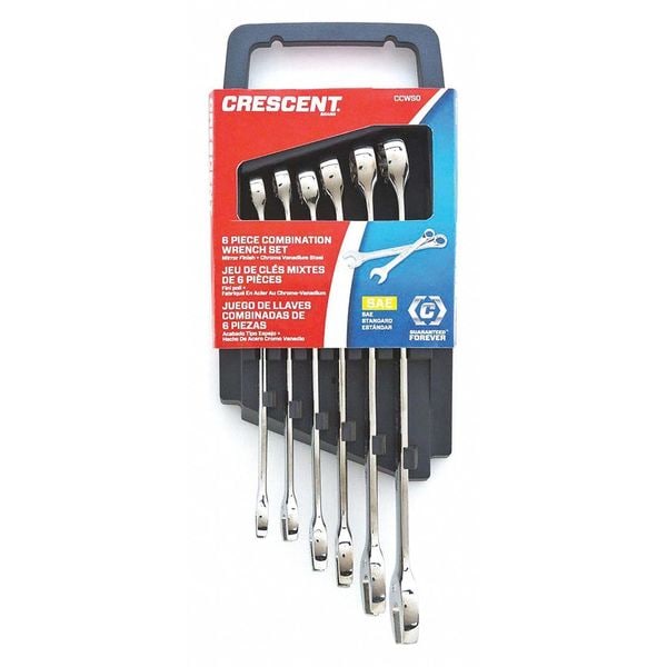 Crescent CCWS1 18.58 6 Pc. 12 Point Metric Combination Wrench Set