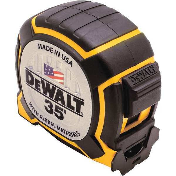 Dewalt 35 ft Tape Measure, 1 1/4 in Blade DWHT36235S Zoro