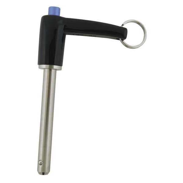 Zoro Select Ball Lock Pin, L-Handle, 1/4" Pin Dia. LBL-SS7110