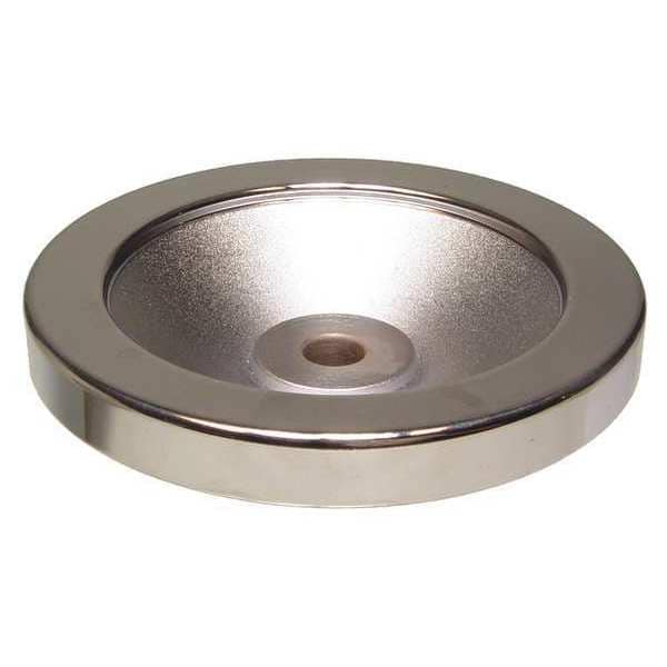Zoro Select Dish Wheel, 4.92" Diameter, Silver 30915P
