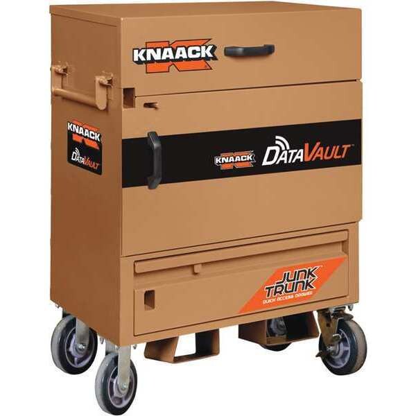 Knaack Model 118M DataVault Mobile Jobsite Box, Tan, 39" W x 27" D x