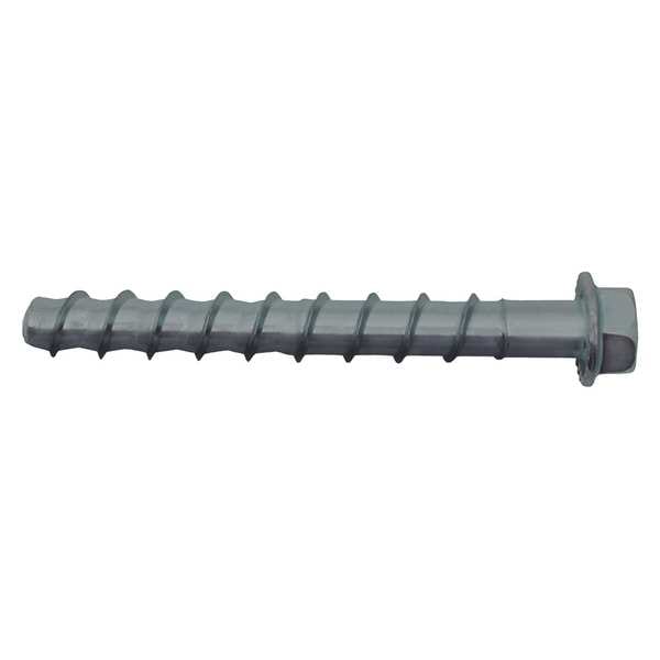 Dewalt ScrewBolt+ Concrete Screw, 1/2" Dia., Hex, 6 in L, Steel