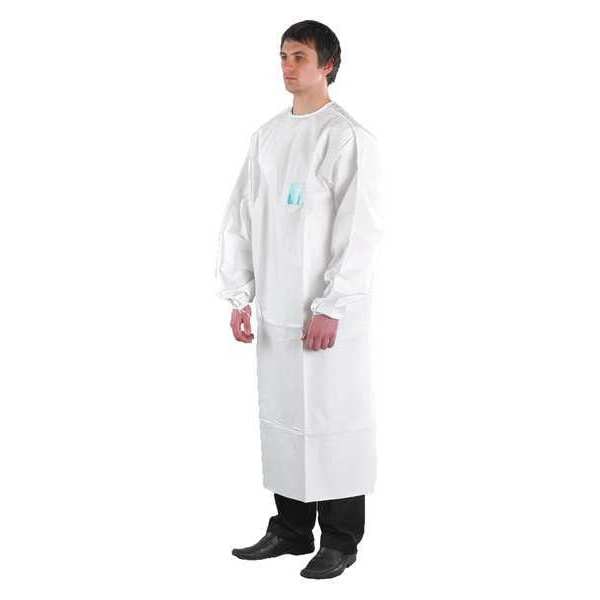 Ansell Disposable Lab Coat, Non-Woven Polyethylene Laminate