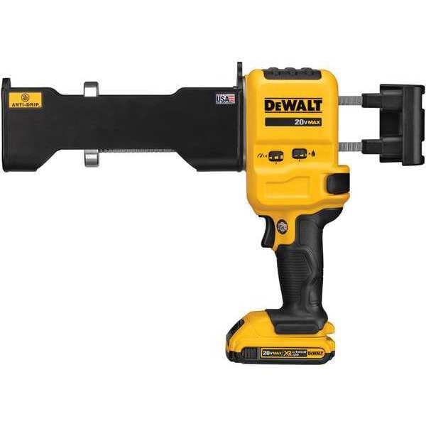 Dewalt DCE591B 647.35 Cordless Caulk Gun, Yellow, 21 oz. Cap.