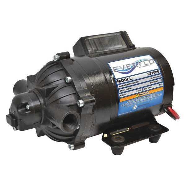 Everflo Sprayer Pump, Inlet/Outlet 1/2" FNPT EF7000BOX Zoro