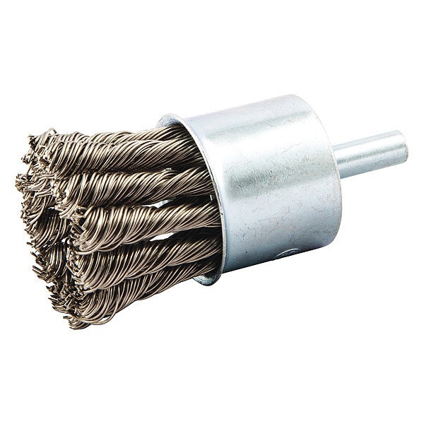 Zoro Select Knot Wire End Brush, Shank Size 1/4" 66252839119 Zoro