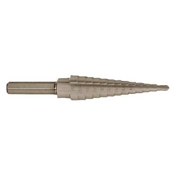 Century Drill And Tool 27200 20.15 Step Zirconium Drill Bit, 13, 1/81/2"