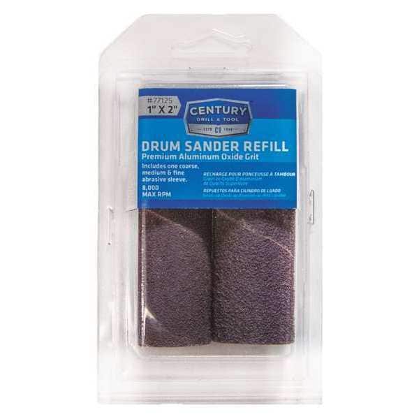 Century Drill & Tool Sanding Drum Refill, 1 x 2 in. 77125 Zoro