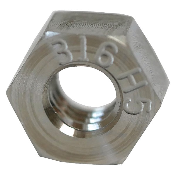 Zoro Select Hex Nut, 1/2