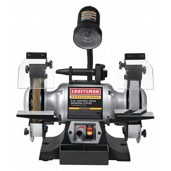 Craftsman Variable Speed Bench Grinder, 8in 921162 Zoro