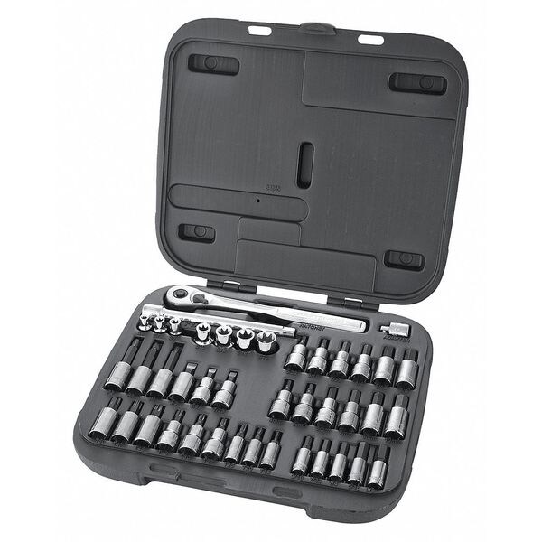 Craftsman Socket Wrench Set, Drive/Torx Bit, 42Pcs 934845 Zoro