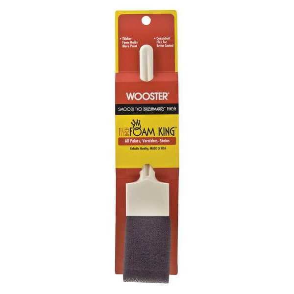 Wooster 11/2" Foam Paint Brush, Polyurethane Foam Bristle, Plastic