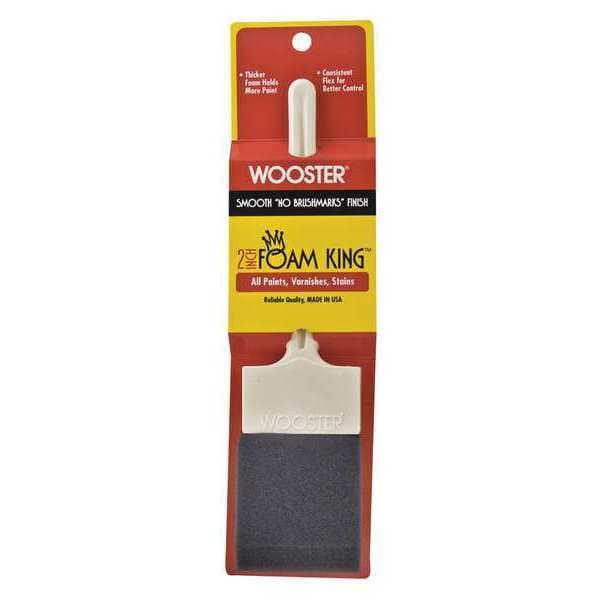 Wooster 2" Foam Paint Brush, Polyurethane Foam Bristle, Plastic Handle