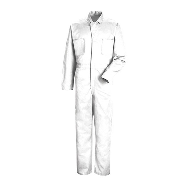 Red Kap White Cotton Coveralls CC14WH RG 44 Zoro