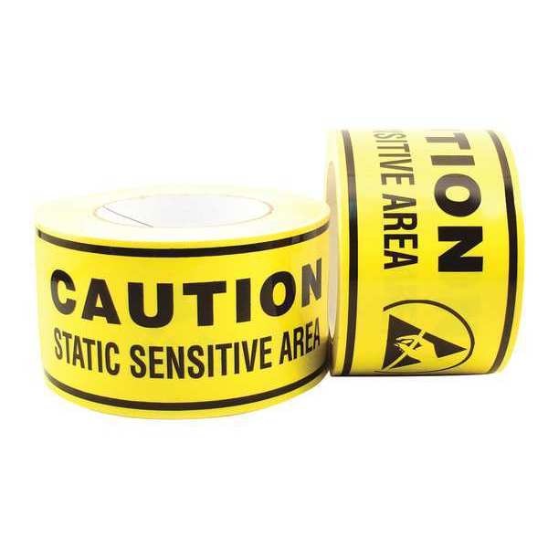 Botron Co Caution ESD Zone Floor Tape 54ftx3in B1618M