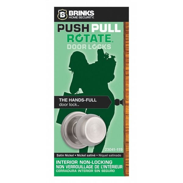 Brinks Home Security Stafford Passage, Satin Nickel, Doorlock 23041119