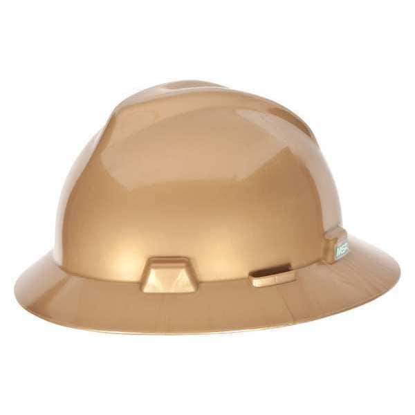 Msa 814053 20.00 Full Brim Hard Hat, Brown