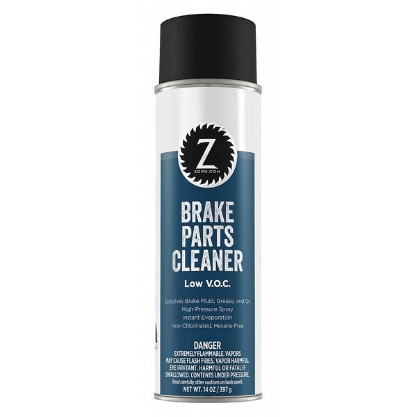 Zoro Brake Parts Cleaner, NonChlorinated, 45 Percent VOC G1385990 Zoro
