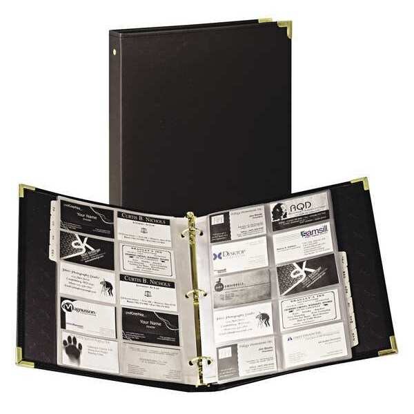 samsill 81080 2899 vinyl business card binder 200 cap