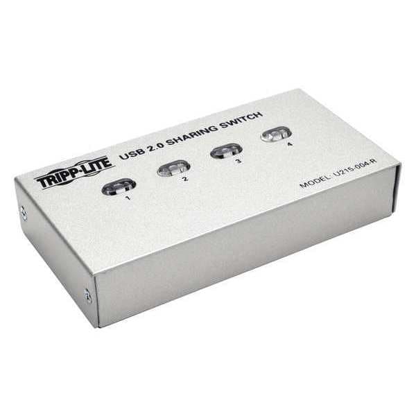 Tripp Lite USB Switch, Printer/Peripheral, 4-Port, 2.0 U215-004-R