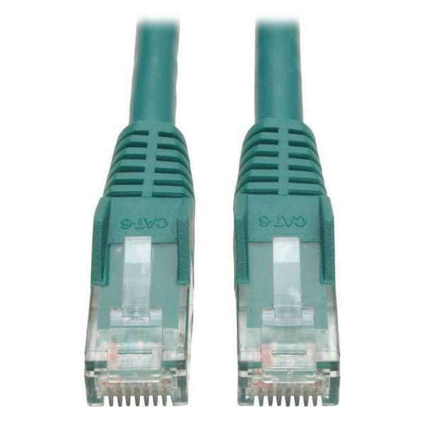 Tripp Lite Cat6 Cable, Snagless, Molded, M/M, Green, 7ft N201-007-GN