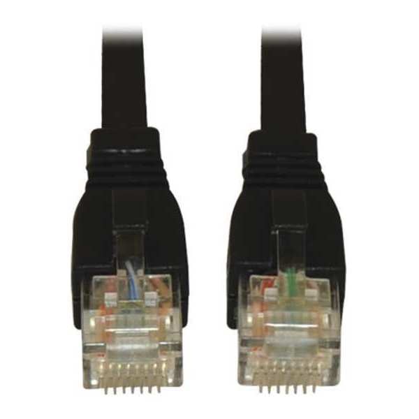 Tripp Lite Cat6(a) Cable, Snagless, 10G, Black, 7ft N261-007-BK