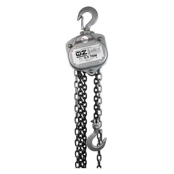 Oz Lifting Products Chain Hoist, 1000 lb., 20ft. Load Chain OZHDE005