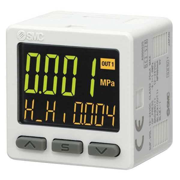 Smc Pressure Switch, Range 0 to 100kPa ZSE20NM5LB Zoro