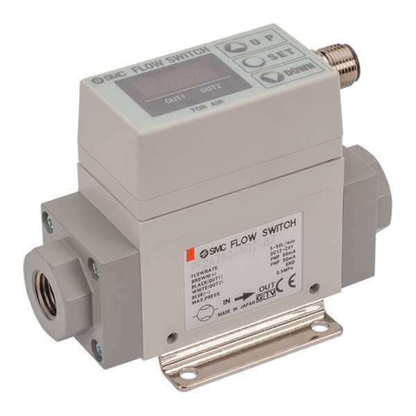 Smc Digital Flow Switch 110L/min PF2A750N0267 Zoro