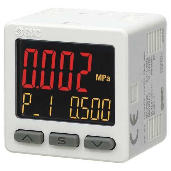 Smc Digital Pressure Switch, Vertical ISE20P01LA1 Zoro