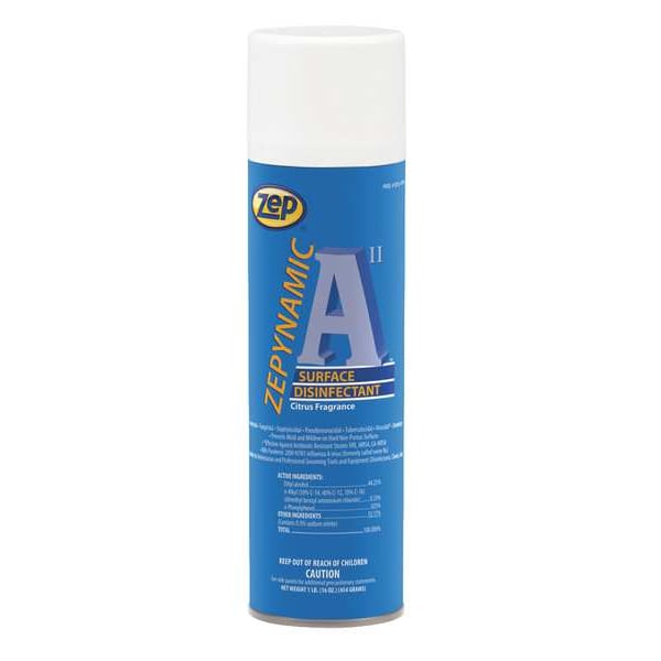 Zep Cleaning Product, Aerosol Can, Citrus, Colorless, 12 PK 351501