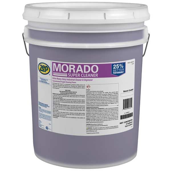 Zep Liquid 5 gal. Morado Extra Heavy Duty Cleaner and Degreaser, Plastic Drum 085635