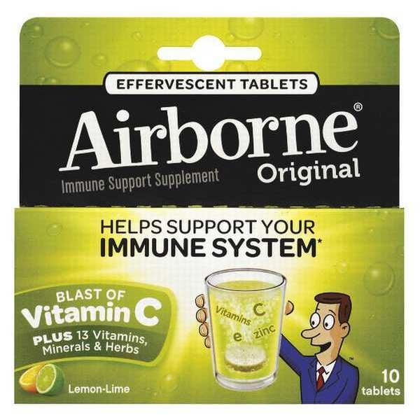 Airborne Tablet, Vitamin C, Lemon/Lime 47865-30006