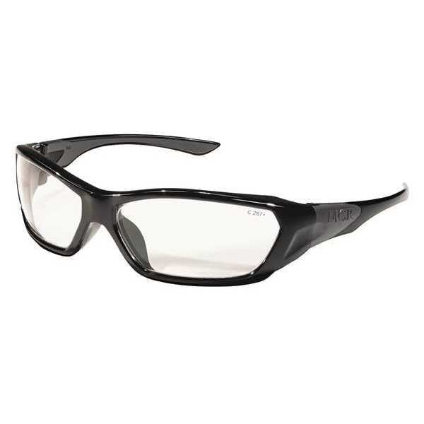 Crews Safety Glasses, Clear Polycarbonate Lens, Scratch-Resistant FF120