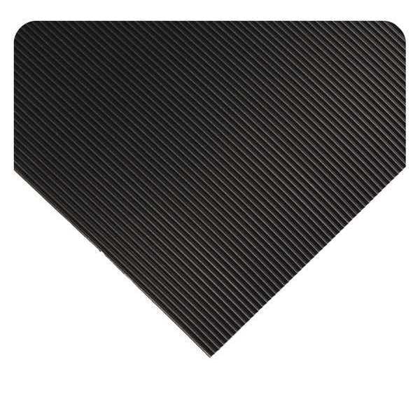 Wearwell Corrugated Switchboard Matting, Black, 55 ft. L x 4 ft. W, PVC,  Corrugated Surface Pattern 702.14X4X55BK | Zoro