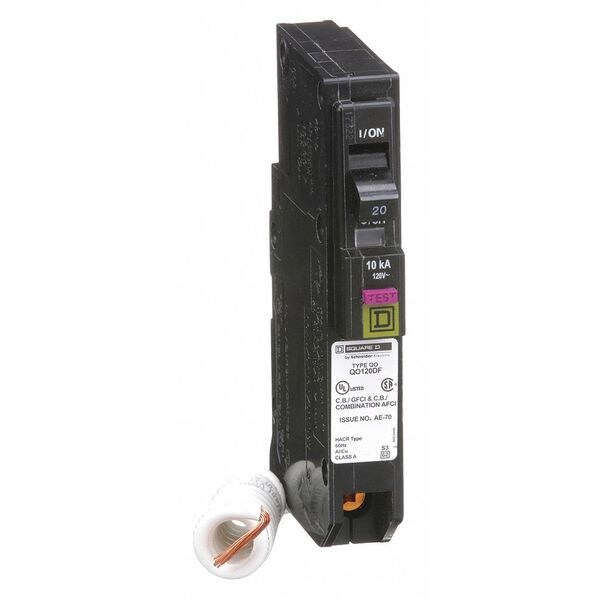 thumbnail interactive-video image 1 of Square D QO120GFI 20A 1-Pole 120V Ground Fault Circuit Breaker – New In Box – Schneider Electric 1 of 4