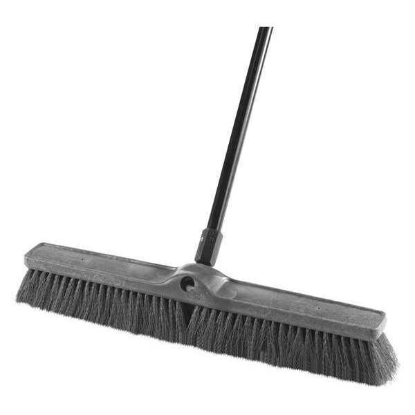 Rubbermaid Commercial Multi Surface Push Broom, 24" 1861211 Zoro