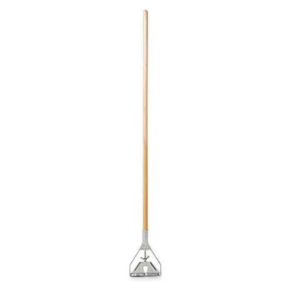 Rubbermaid Commercial Wet Mop Handle, Stirrup, 60", Wood FGH416000000