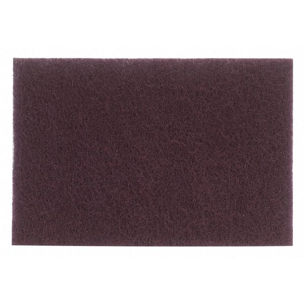 Zoro Select Sanding Hand Pad, 9" L x 6" W, Non-Woven 05539577700