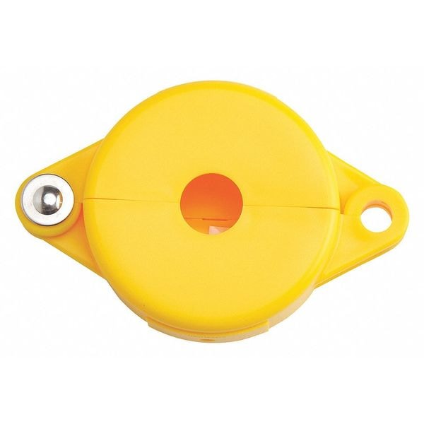 Condor Gate Valve Lockout, Yellow, Polypropylene 437R44 | Zoro