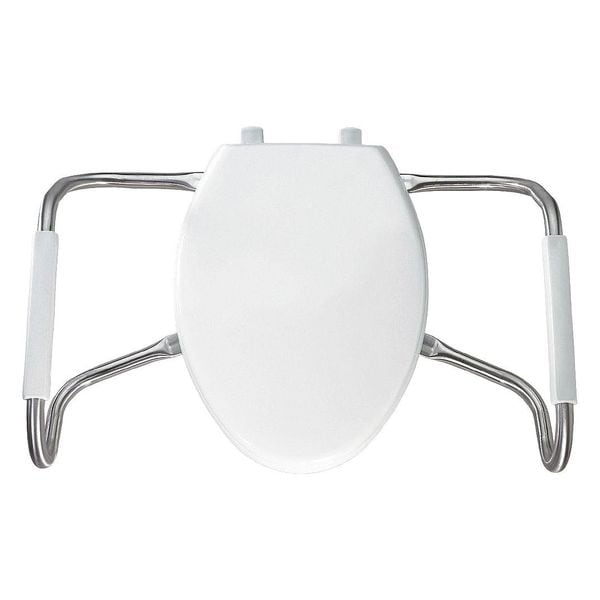Bemis Toilet Seat, With Cover, Plastic, Elongated, White MA2100T 000 Zoro