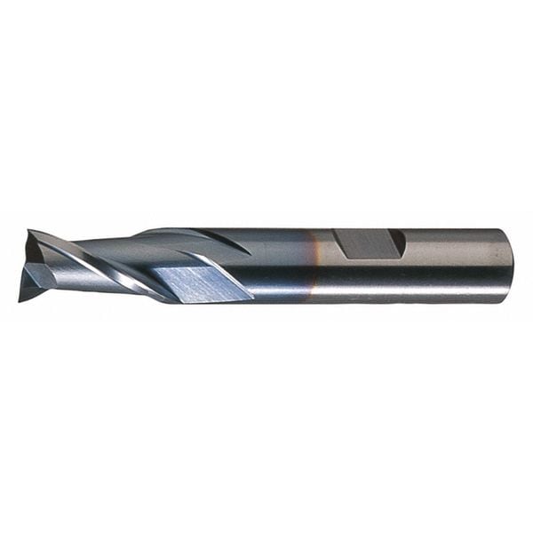 Cleveland 2-Flute HSS Square Single End Mill Cleveland HG-2-TC TiCN 1/4"x3/8"x1-1/4"x3-1/16" C39109