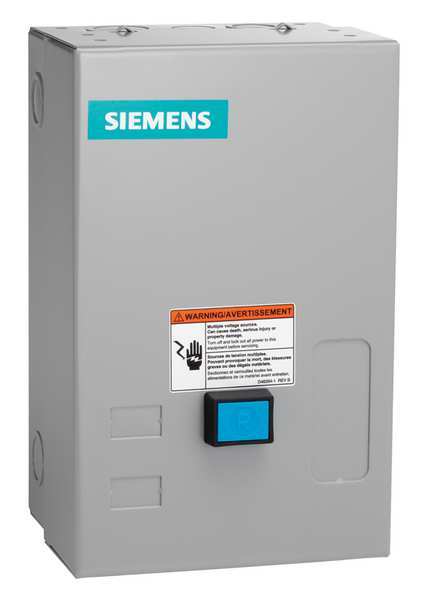 Siemens Nonreversing NEMA Magnetic Motor Starter, 1 NEMA Rating, 24V AC, 3 Poles, 1NO 14CUB32BJ