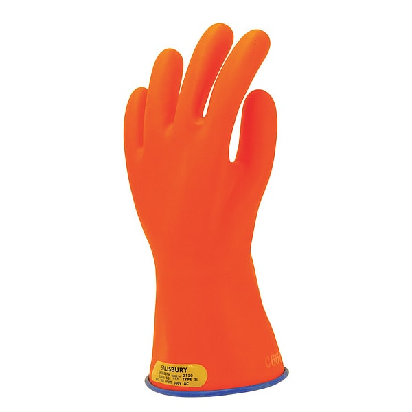 Salisbury Rubber Insulating Glove Class 00 Epdm, PR E0011BLO/8 Zoro