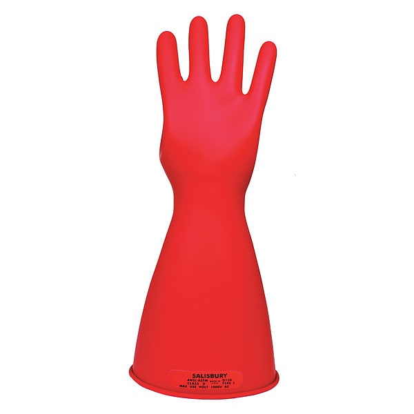 Salisbury Rubber Insulating Gloves Class 0, PR E014R/11 Zoro